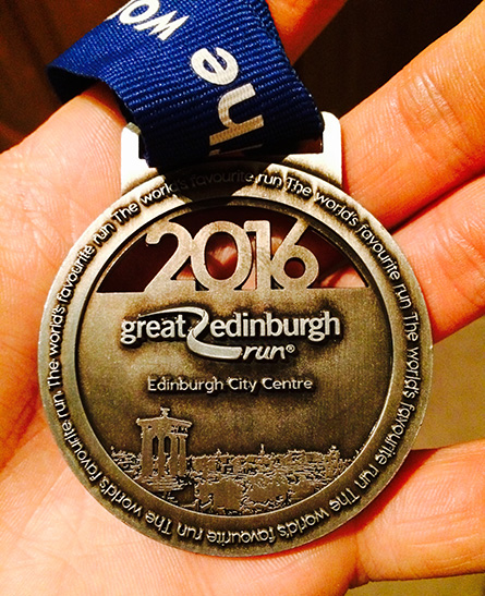 Great Edinburgh Run - 2016 Medal