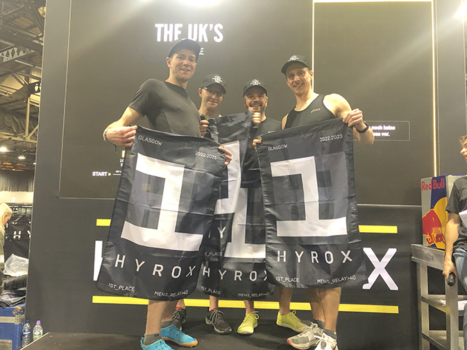 HYROX Glasgow 2023 - Team Relay Podium