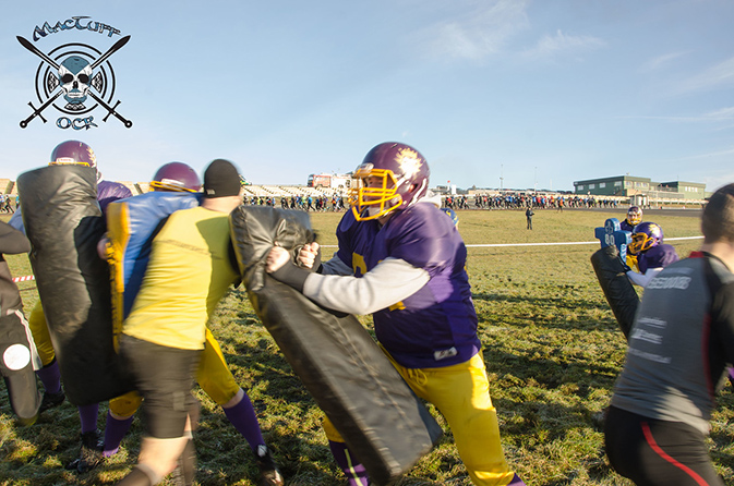 MacTuff 2018 - American Football team obstacle